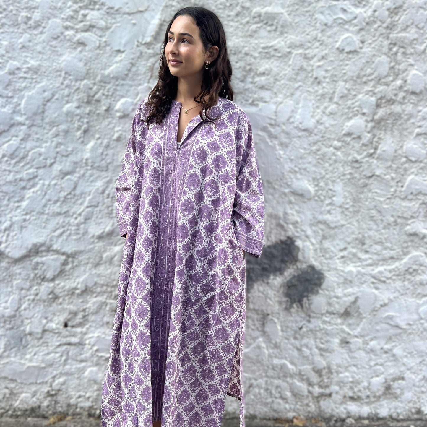 hand block printed kaftan 110