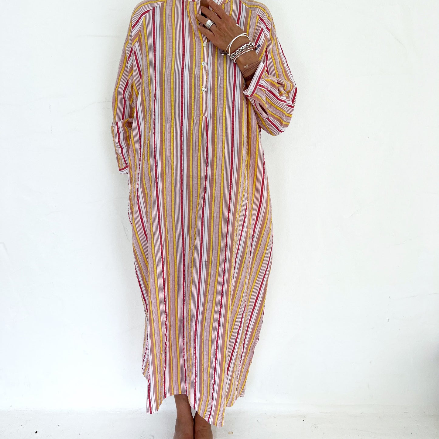 cotton seersucker a line dress 5
