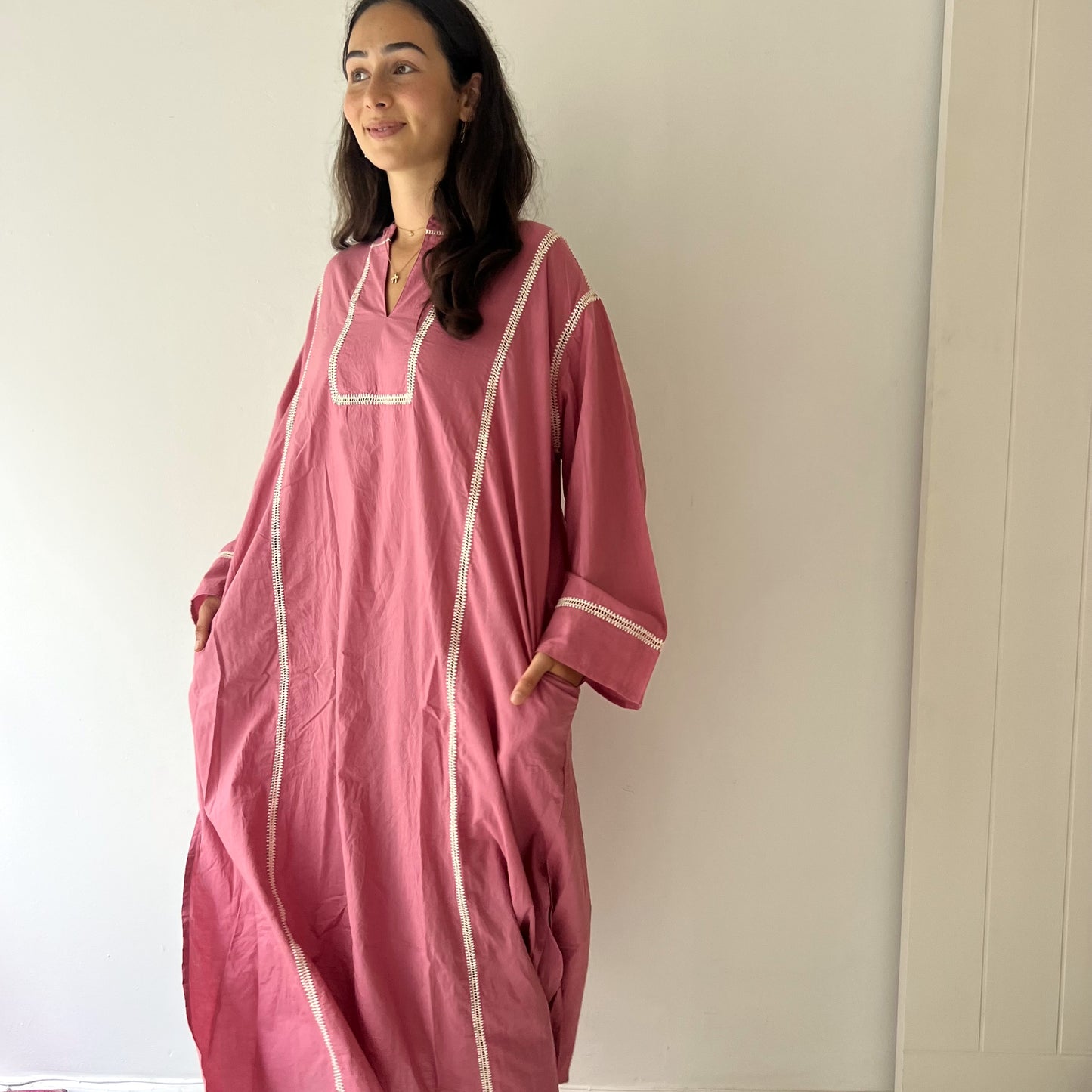 ladder lace kaftan dress 142