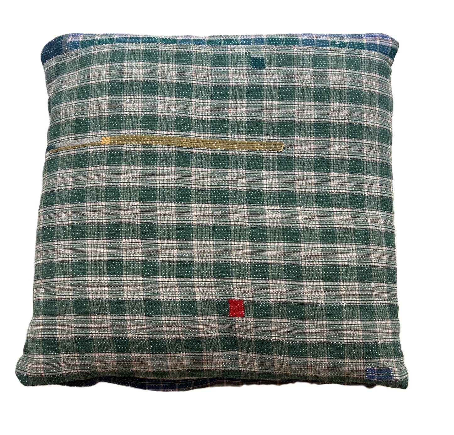 vintage kantha cushion