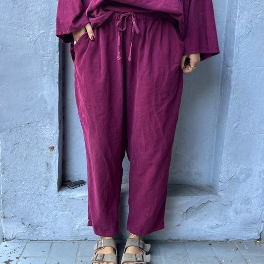 corduroy cotton pull on pants 11