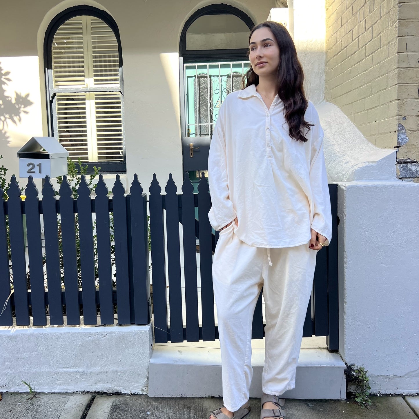 corduroy collar cotton shirt 23