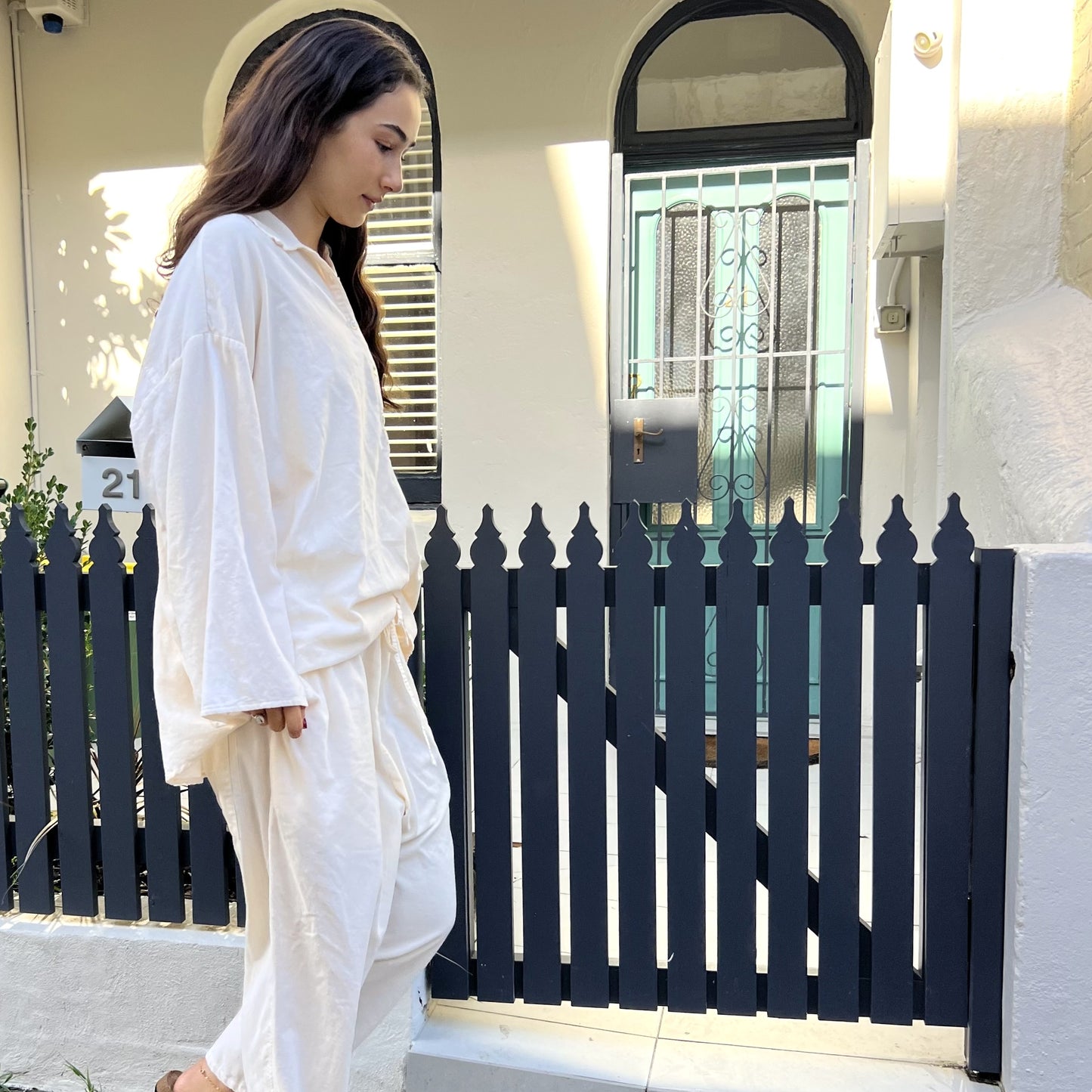 corduroy collar cotton shirt 23