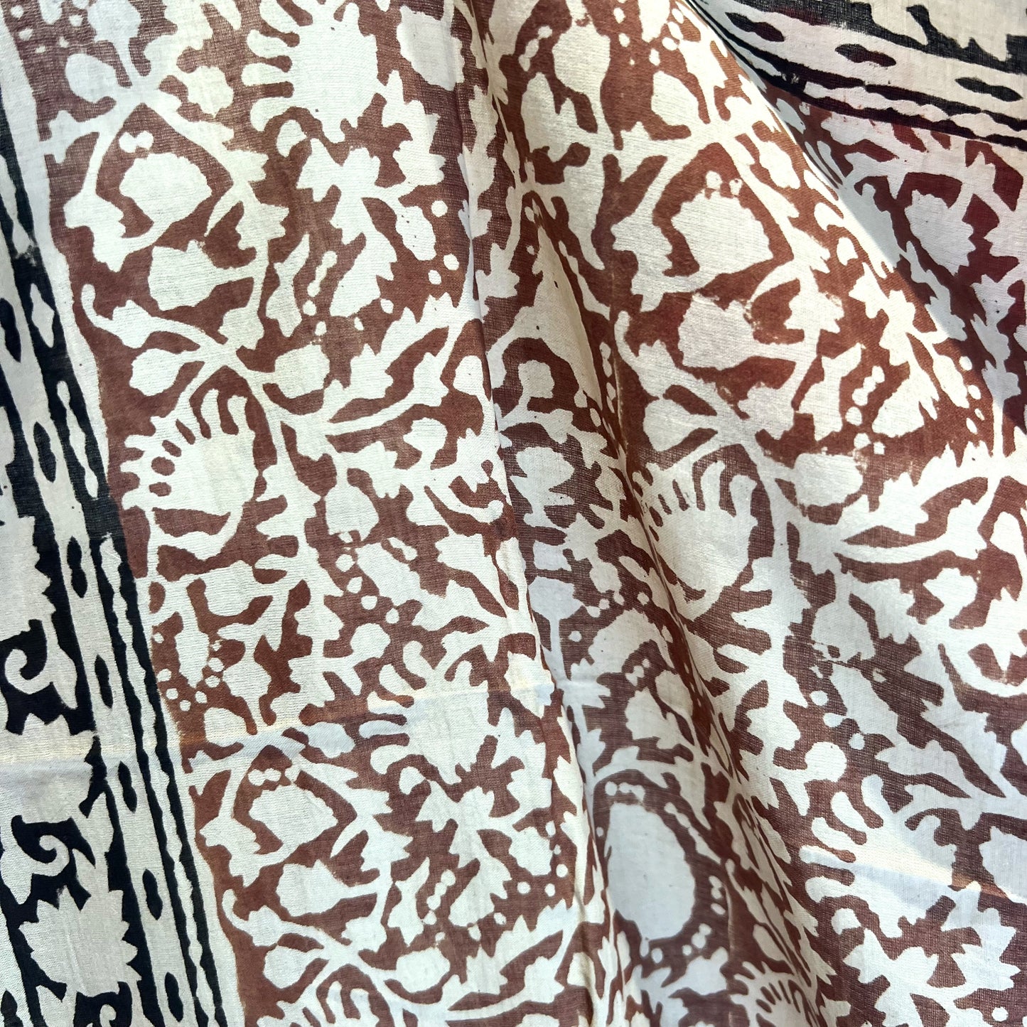 hand block printed cotton sarong