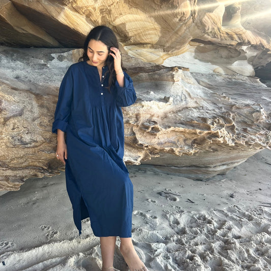 cotton pleated dress 147