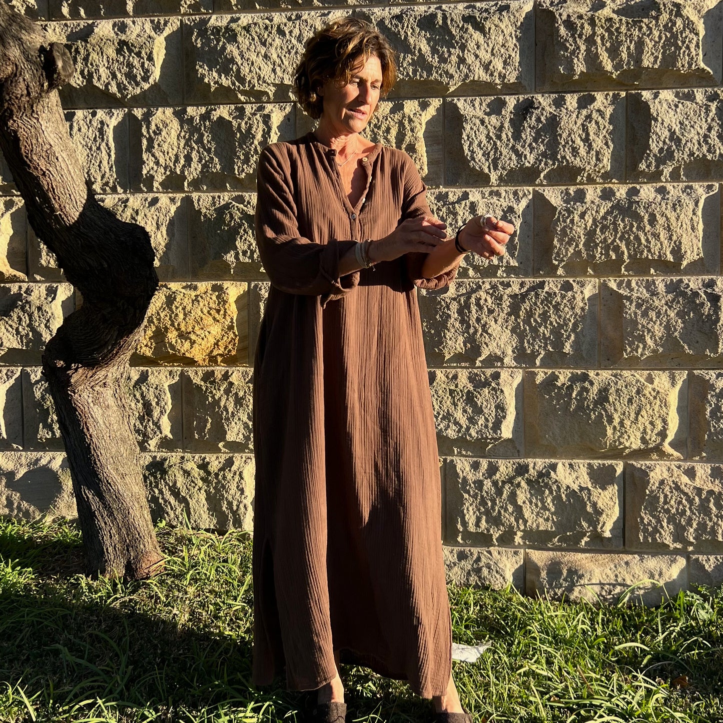 double gauze kaftan 153