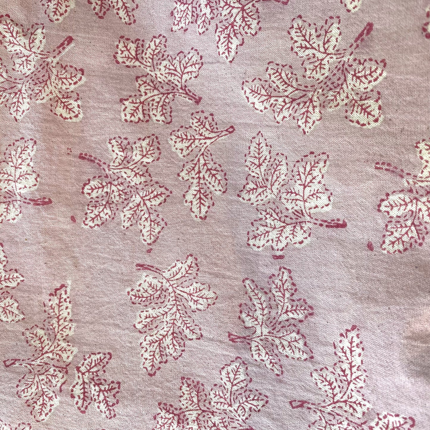 4 x block print acron cotton napkin pink