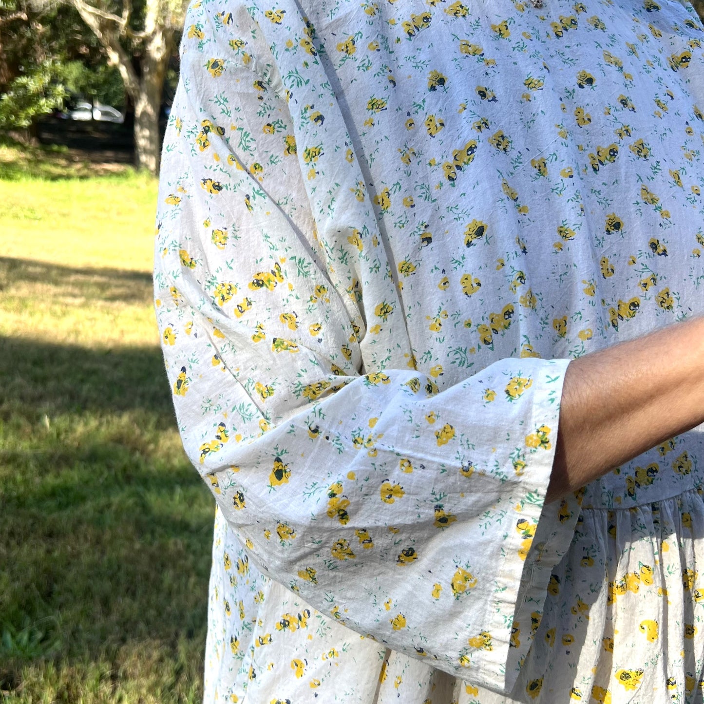 pleated floral dress 101