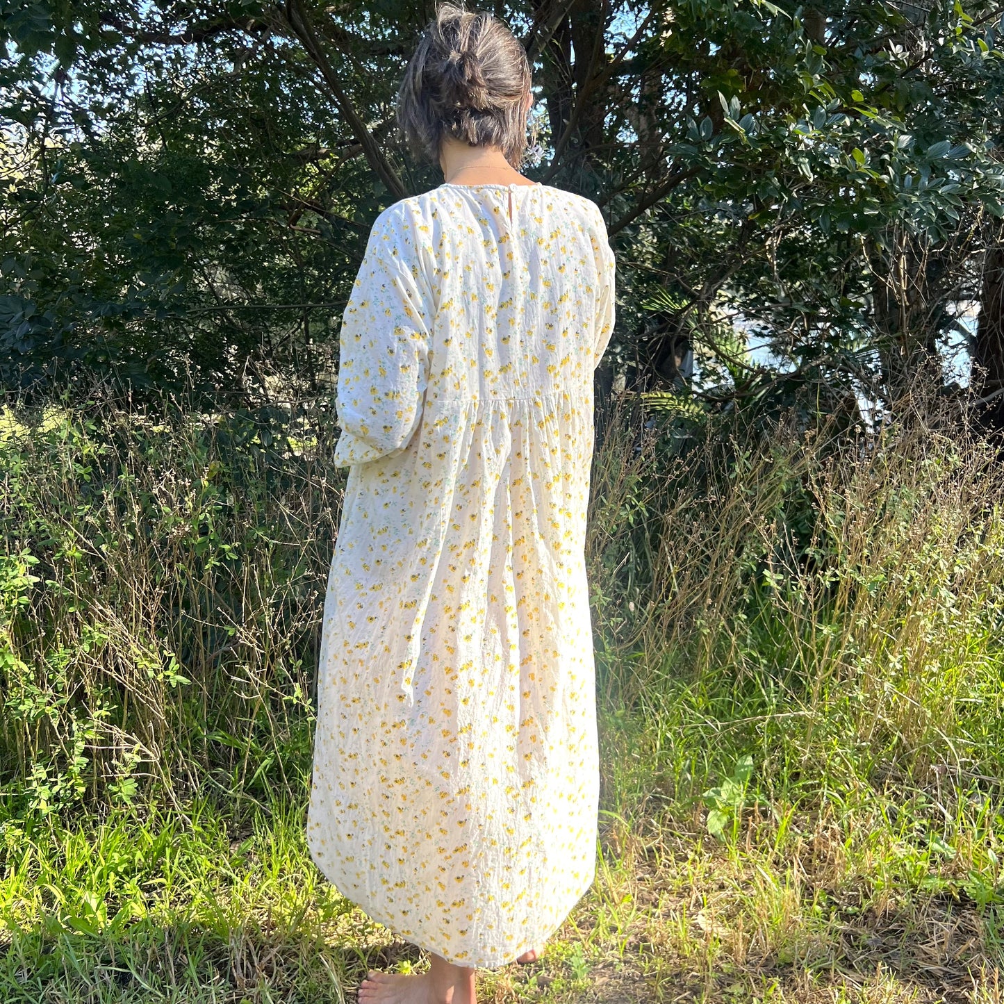pleated floral dress 101