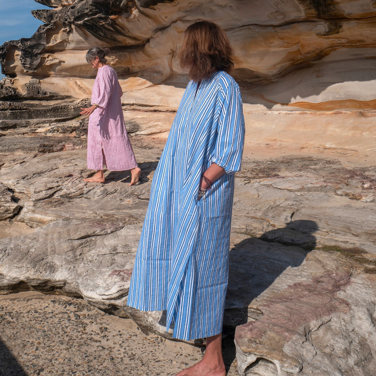 hand block printed cotton kaftan 11