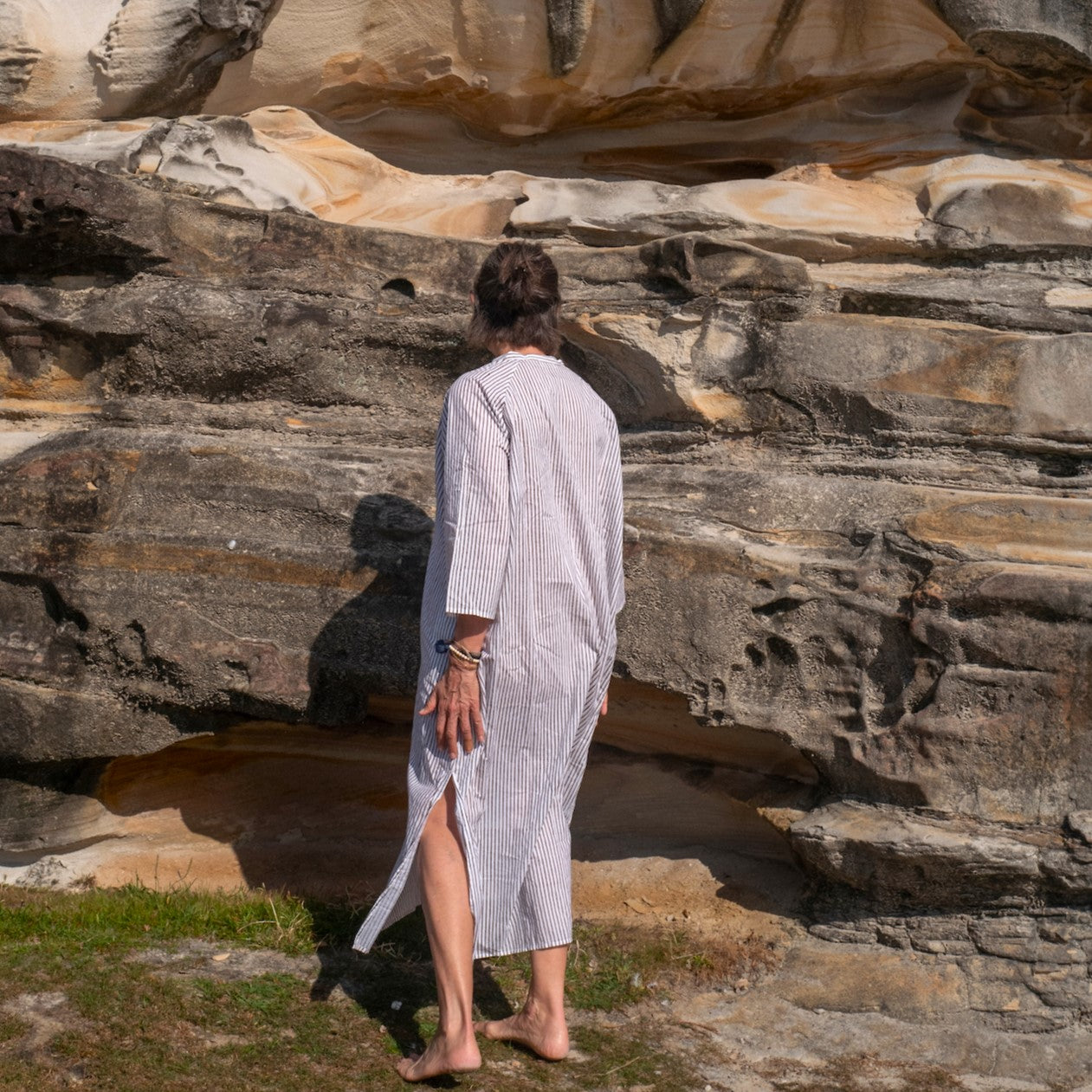 hand block printed cotton kaftan 12