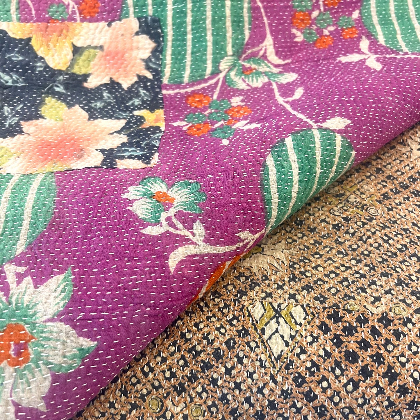 vintage kantha quilt