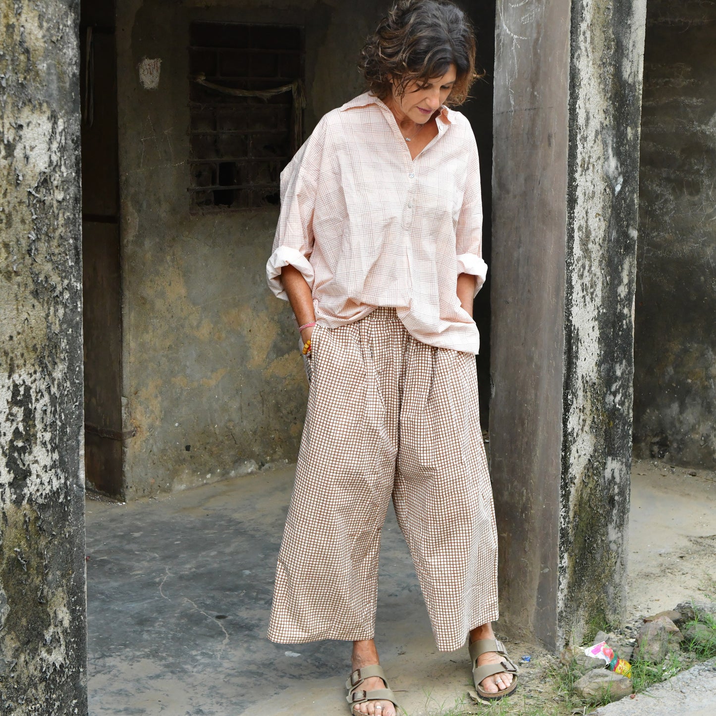 block print relaxed pant 20