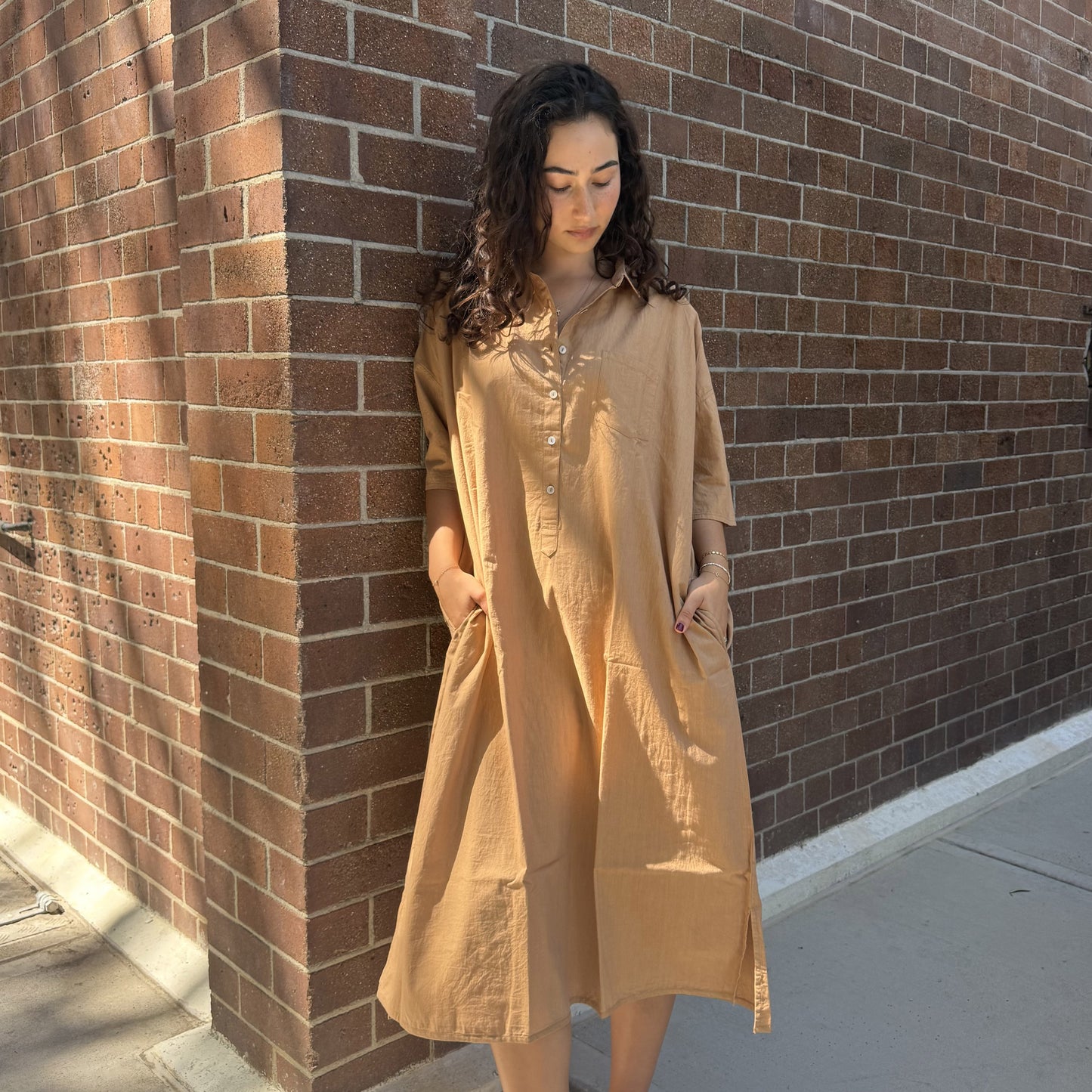 cotton collar dress 171