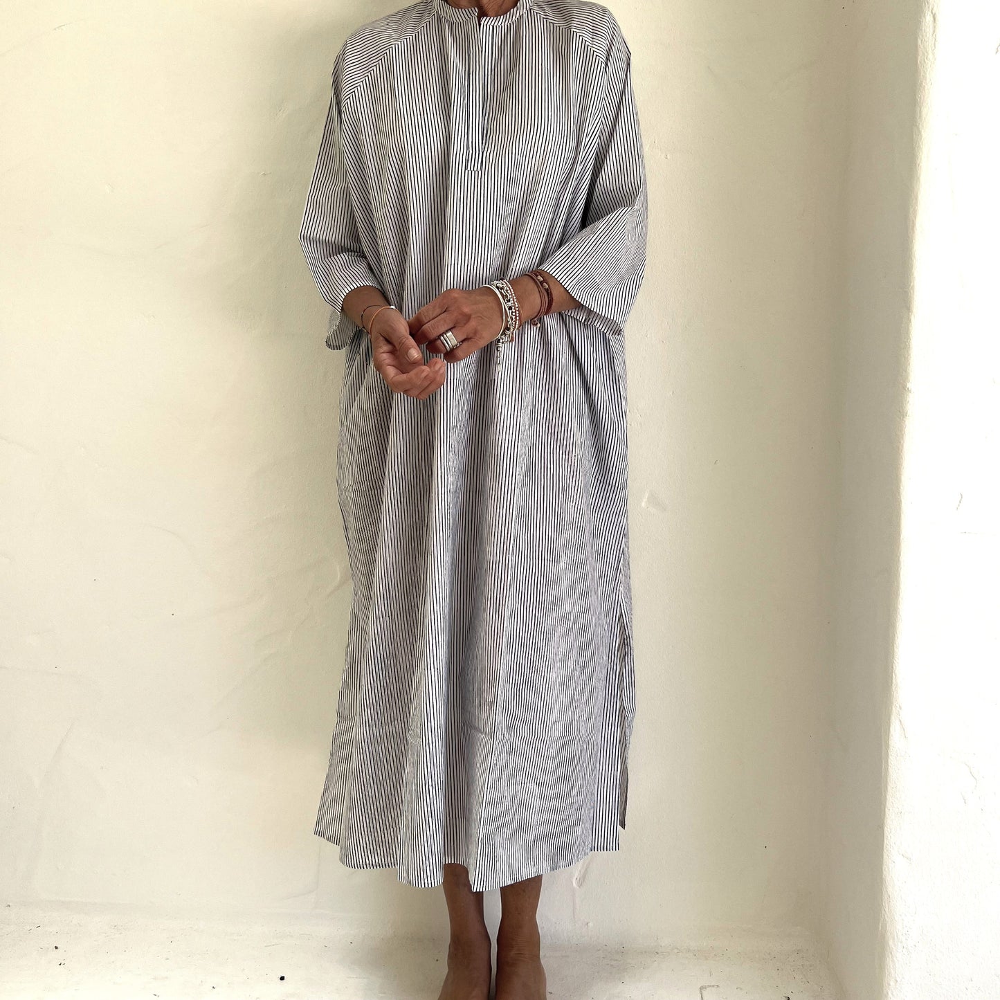 hand block printed cotton kaftan 15