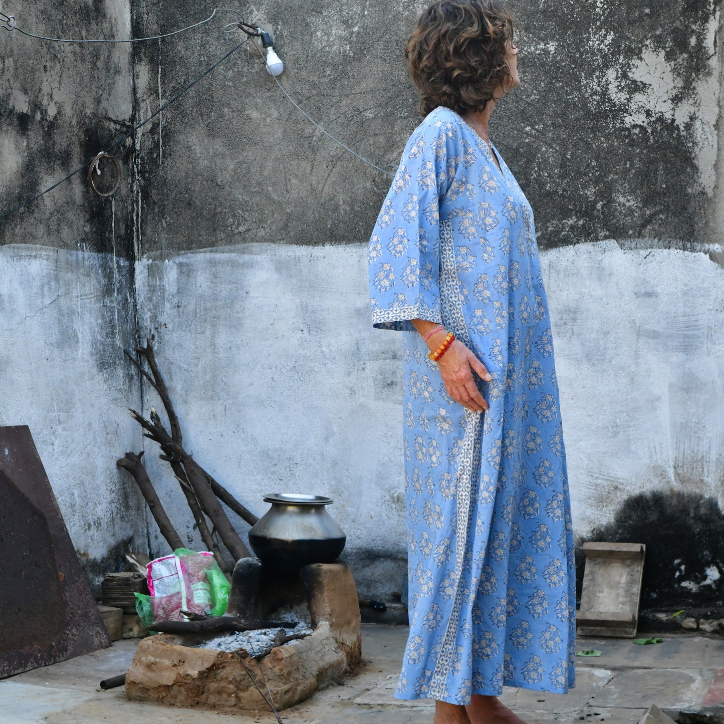 hand block printed kaftan 177