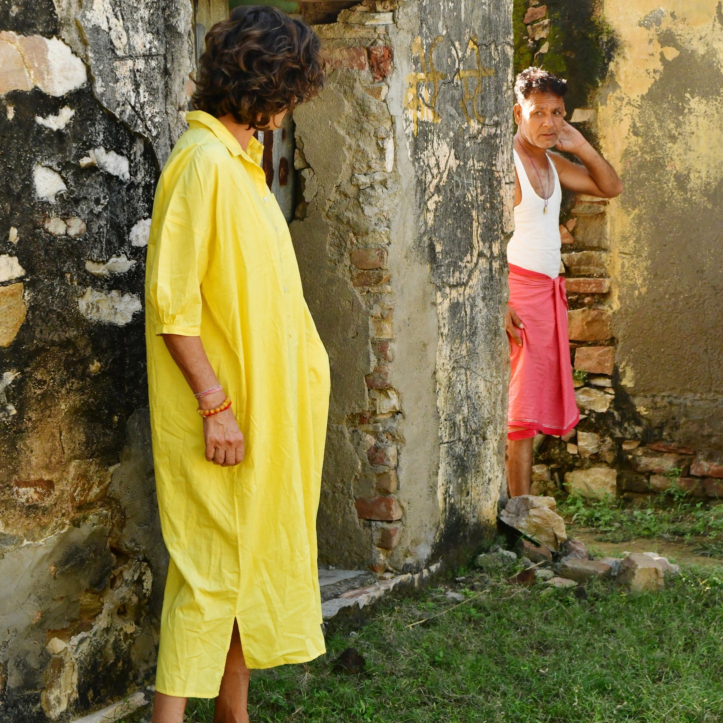 cotton collar dress 170