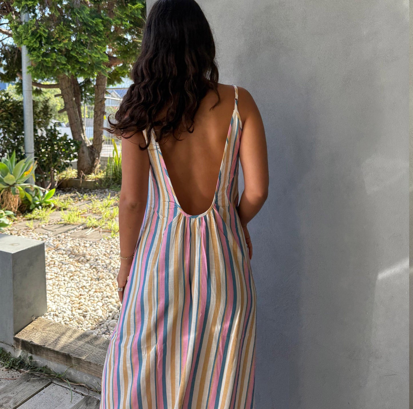 cotton strappy dress 182