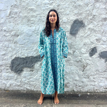 hand blockprinted kaftan 111