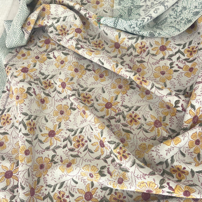 vintage printed kantha quilt