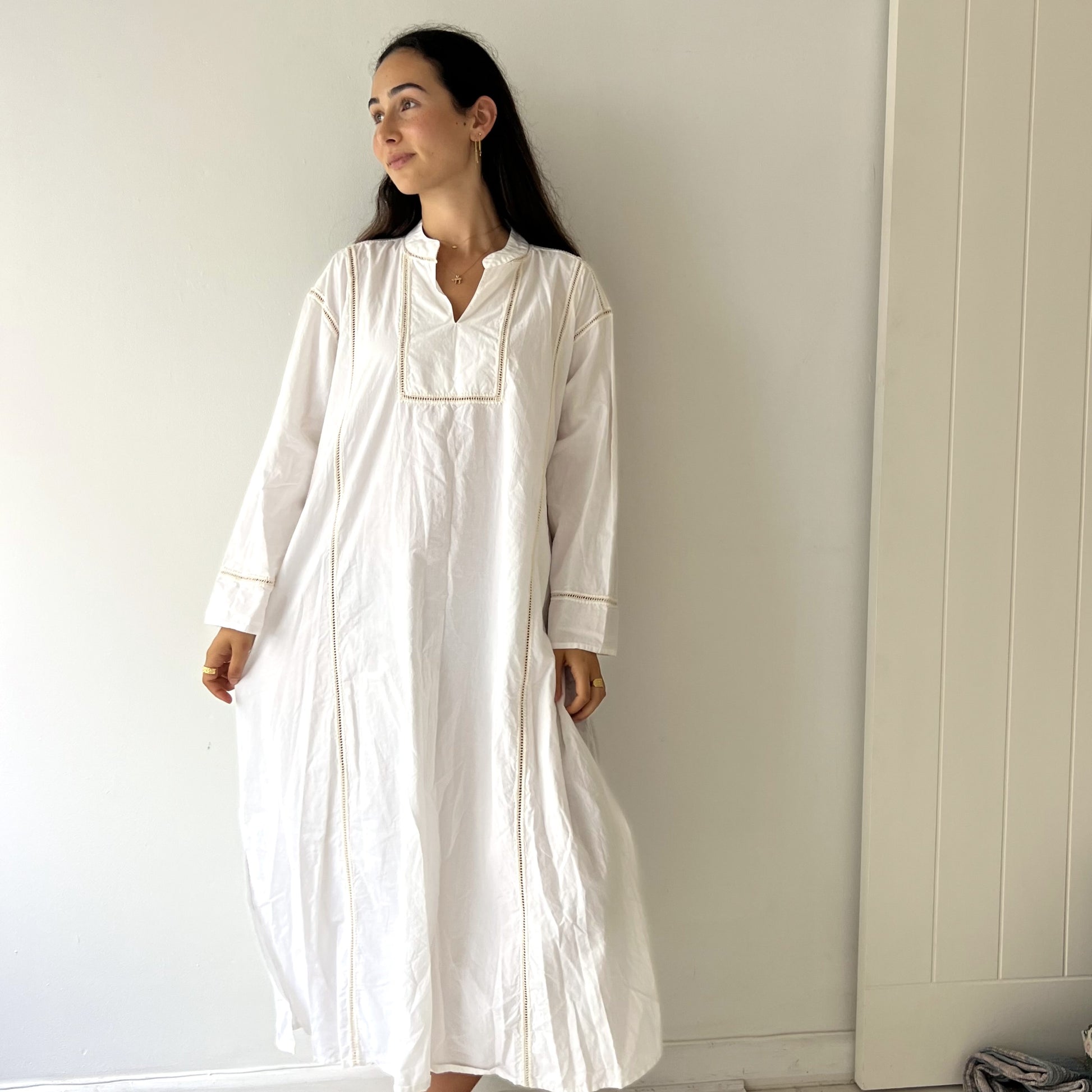 ladder lace kaftan dress 141 Mill + Hen ladder lace kaftan dress 141 Mill + Hen
