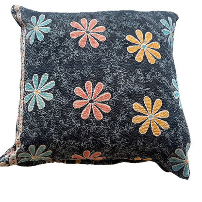 vintage kantha cushion