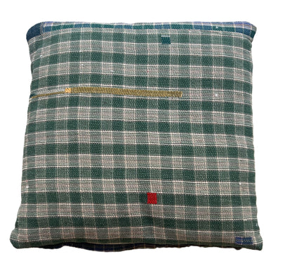 vintage kantha cushion