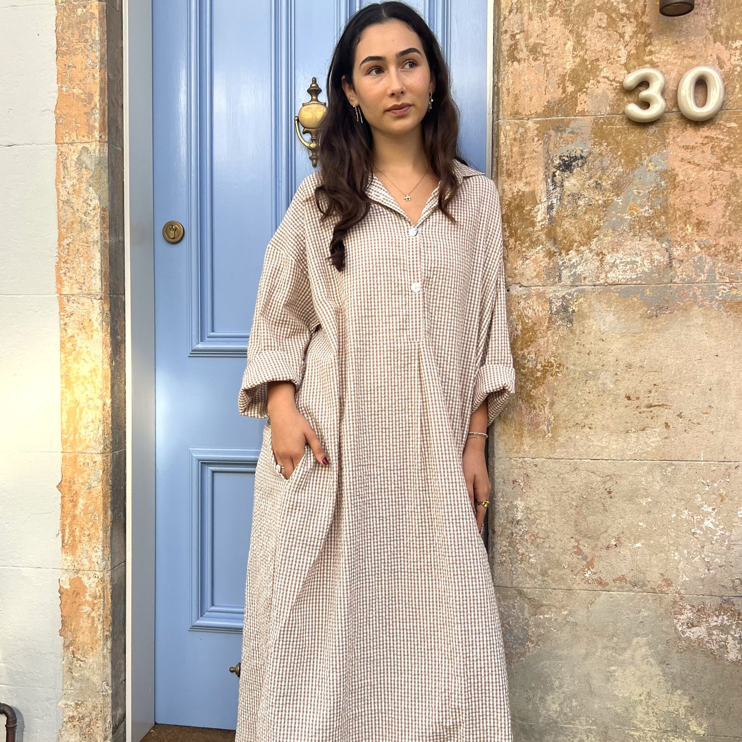 seersucker collar dress 144