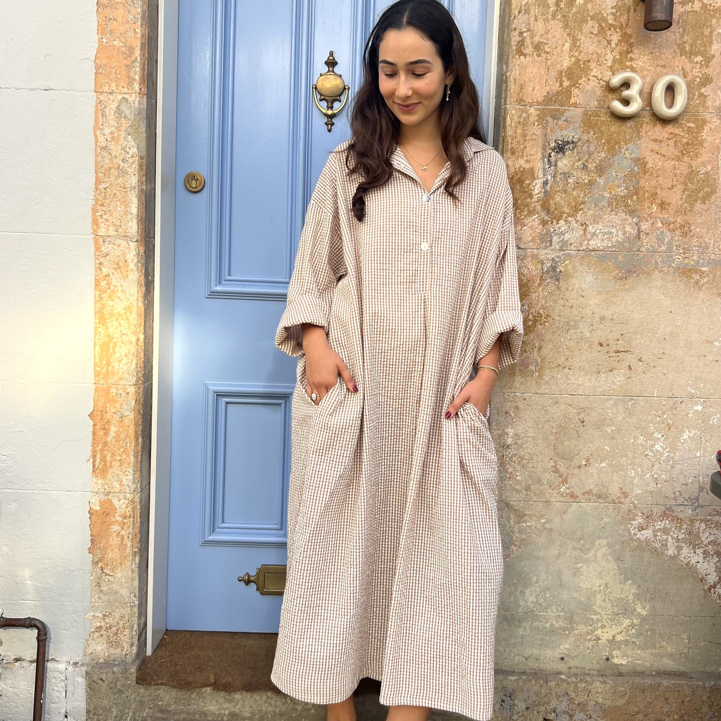seersucker collar dress 144