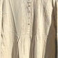 raw cotton pleated shirt dress 34