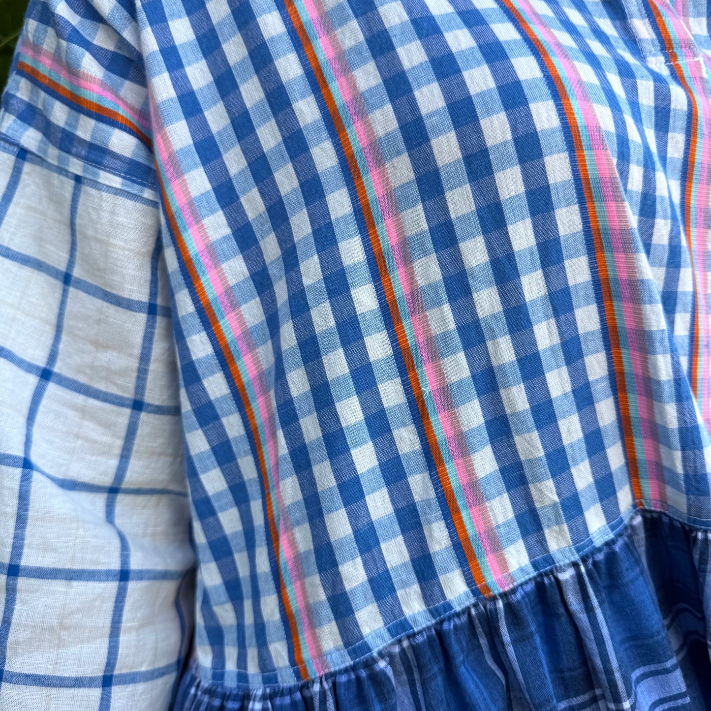 cotton multi check dress 179