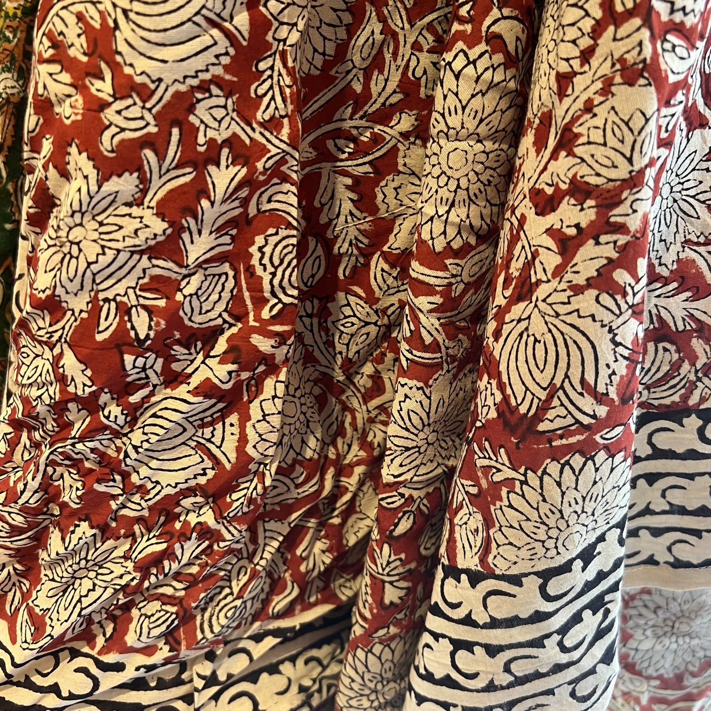 hand block printed cotton sarong