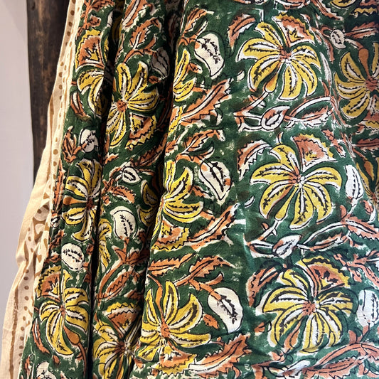 hand block printed cotton sarong