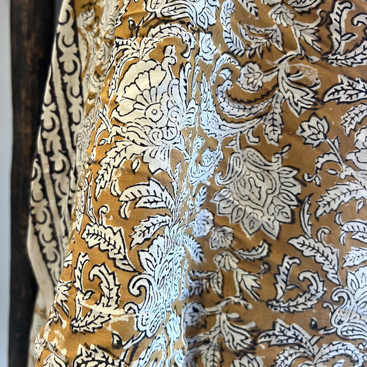 hand block printed cotton sarong