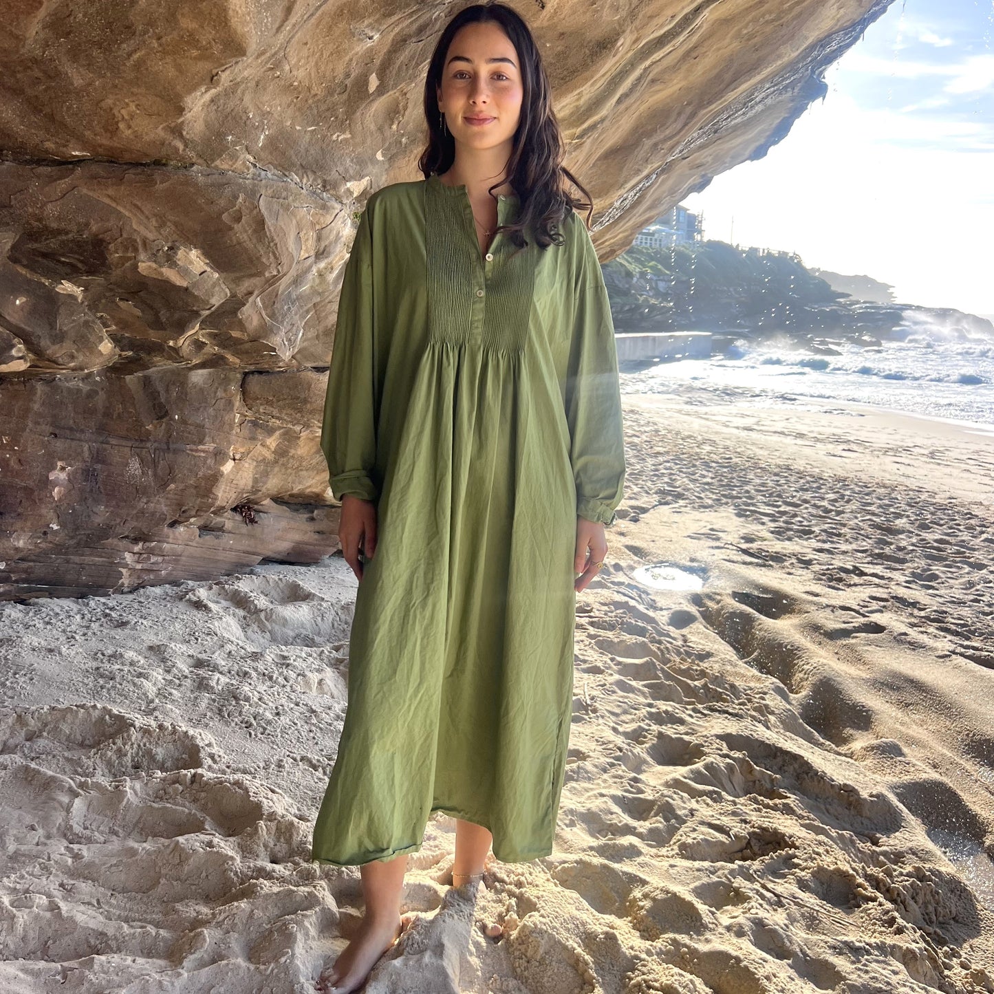 cotton pleated dress 149