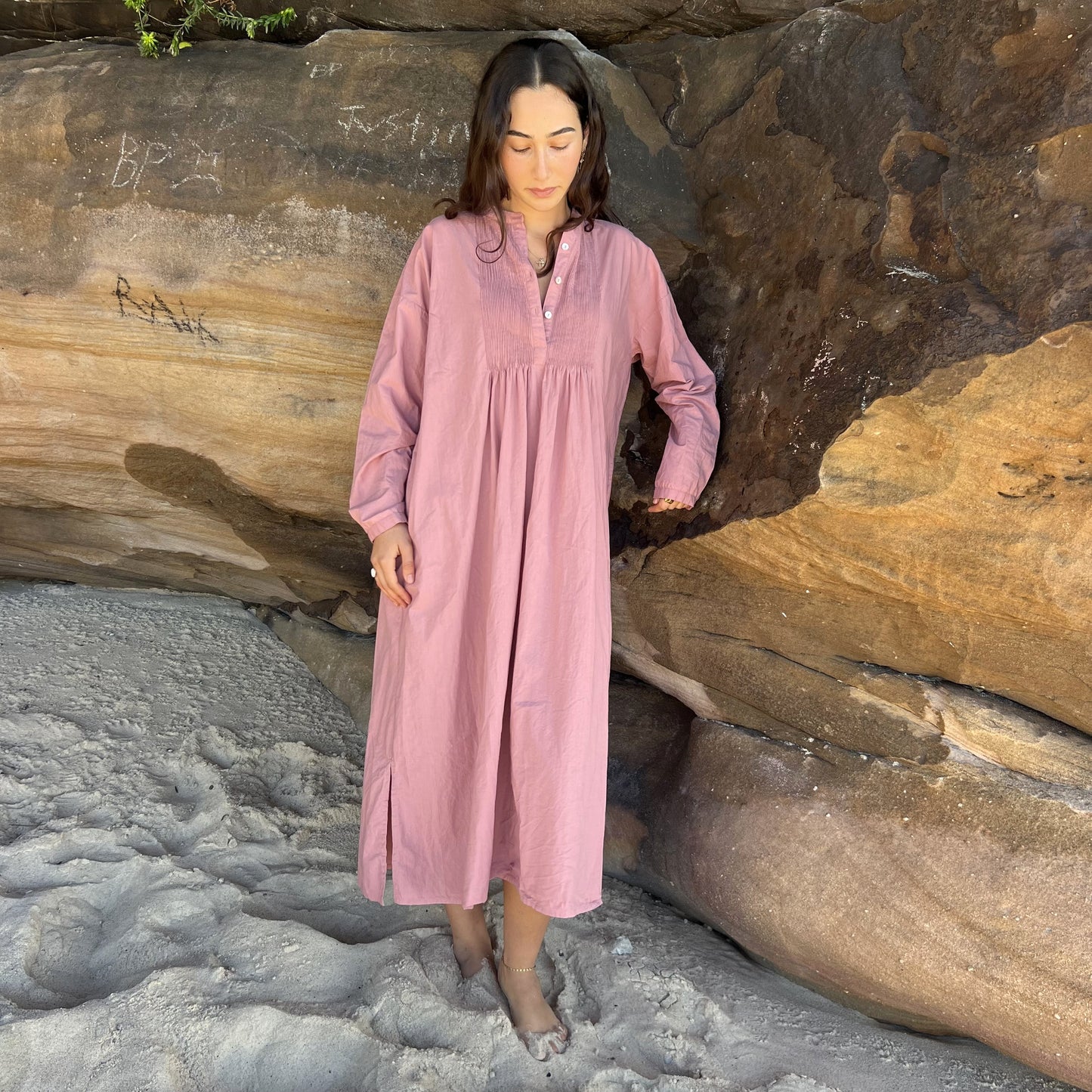 cotton pleated dress 148