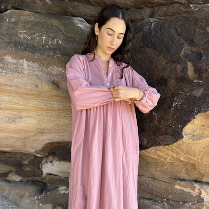 cotton pleated dress 148