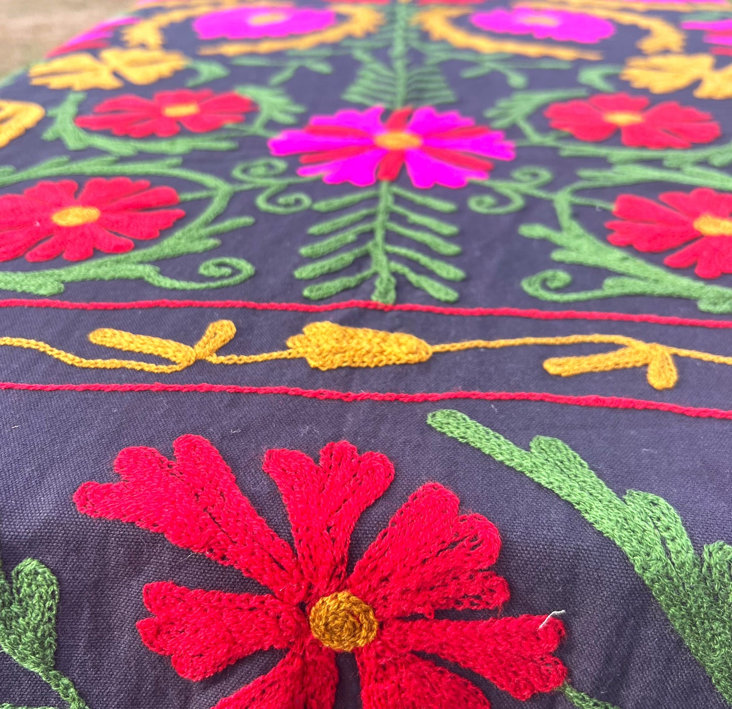 embroidered kantha quilt