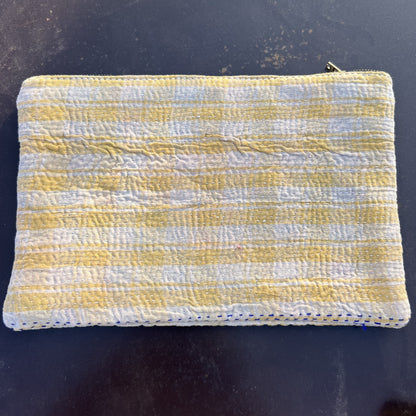 vintage kantha pouch