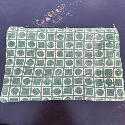 vintage kantha pouch
