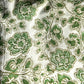 bandana block print cotton tablecloth green and white
