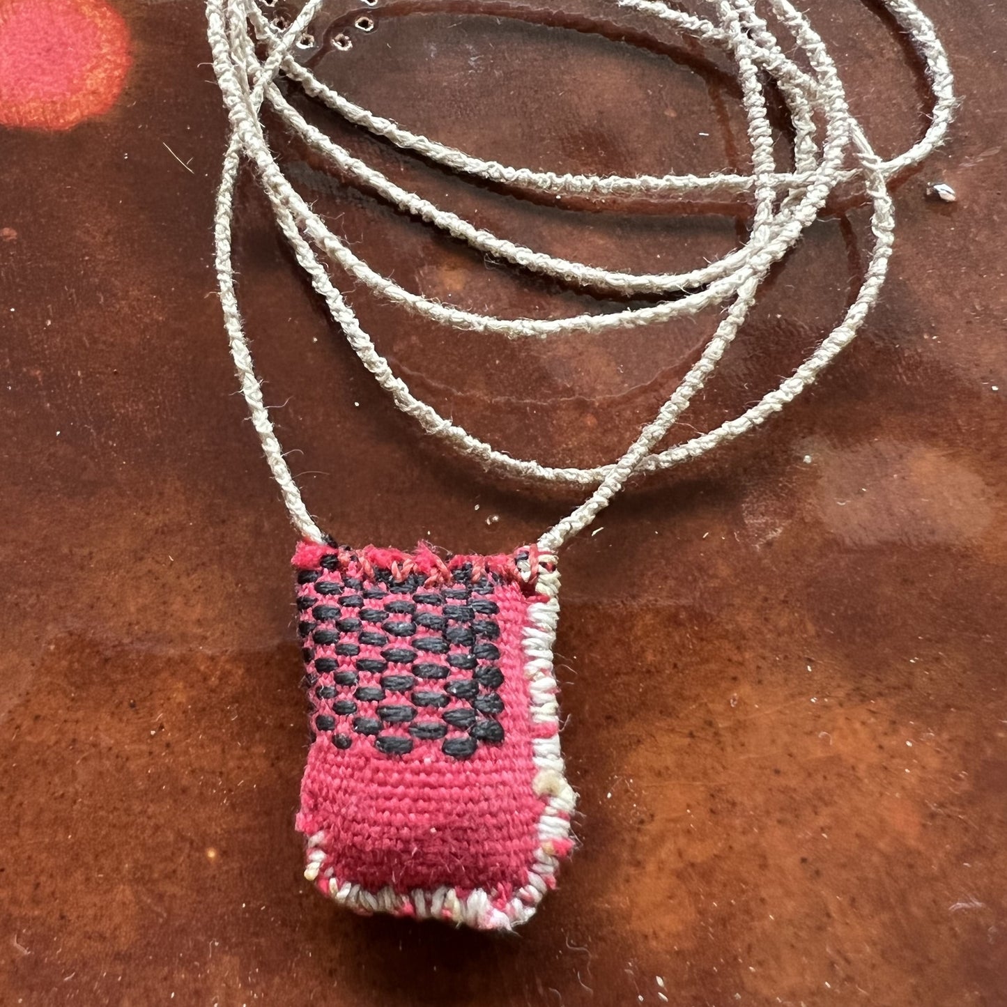 handmade by diana - pouch necklace