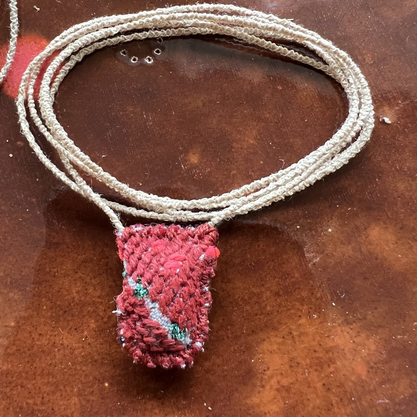 handmade by diana - pouch necklace