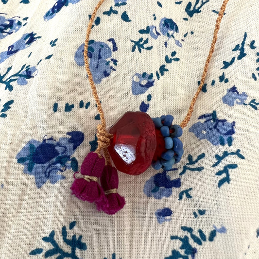 handmade by diana - glass bead necklace