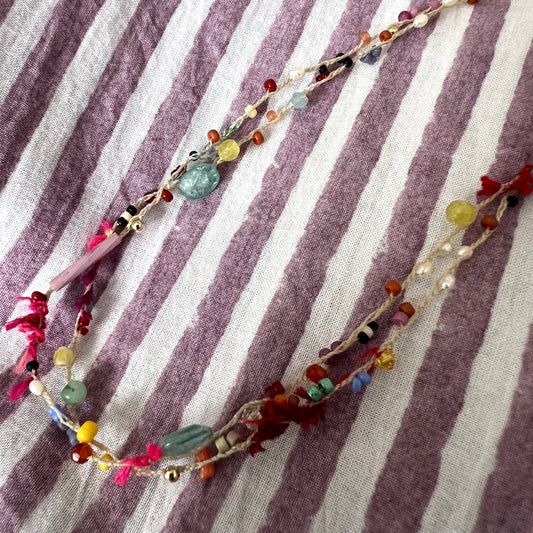 handmade by diana - beaded choker necklace