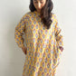 hand block printed floral cotton dress 93
