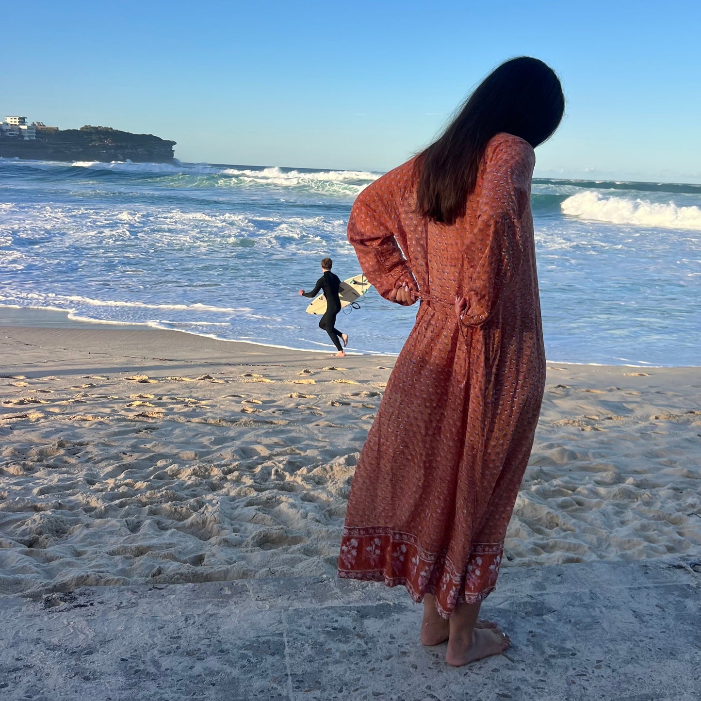 hand block printed cotton dress 158