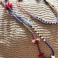 handmade by diana -fabric, bead necklace