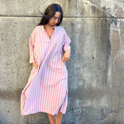 hand block printed cotton kaftan 191