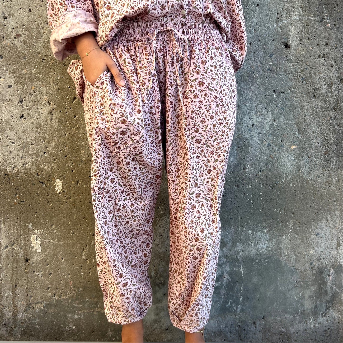 block print cotton pants 21